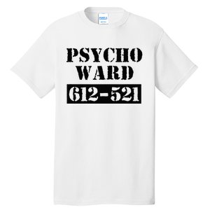 Psych Ward Sanitarium Maniac Psychopath Costume Halloween Tall T-Shirt