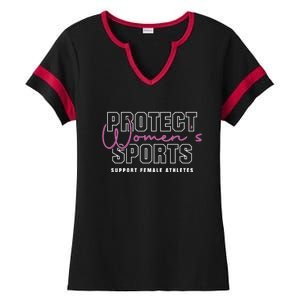 Protect Womens Sports Support Female Athletes Ladies Halftime Notch Neck Tee