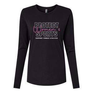 Protect Womens Sports Support Female Athletes Womens Cotton Relaxed Long Sleeve T-Shirt