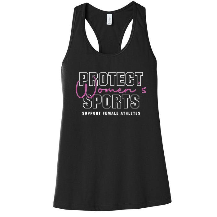 Protect Womens Sports Support Female Athletes Women's Racerback Tank