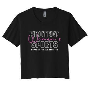 Protect Womens Sports Support Female Athletes Women's Crop Top Tee