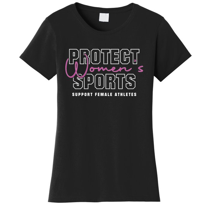 Protect Womens Sports Support Female Athletes Women's T-Shirt