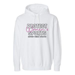 Protect Womens Sports Support Female Athletes Garment-Dyed Fleece Hoodie