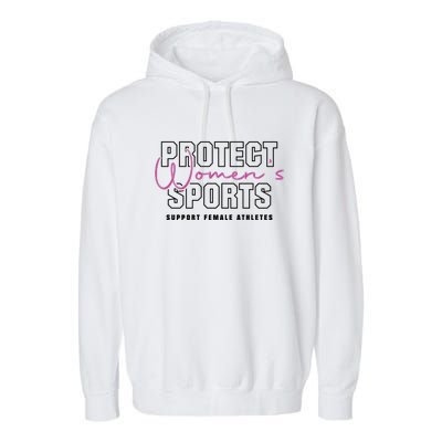 Protect Womens Sports Support Female Athletes Garment-Dyed Fleece Hoodie