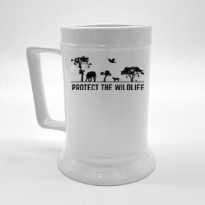 Protect Wildlife Safari Animal Conservancy Nature Earth Day Beer Stein