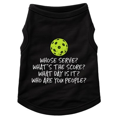 Pickleball Whose Serve Whats Score Pickle Ball Doggie Tank