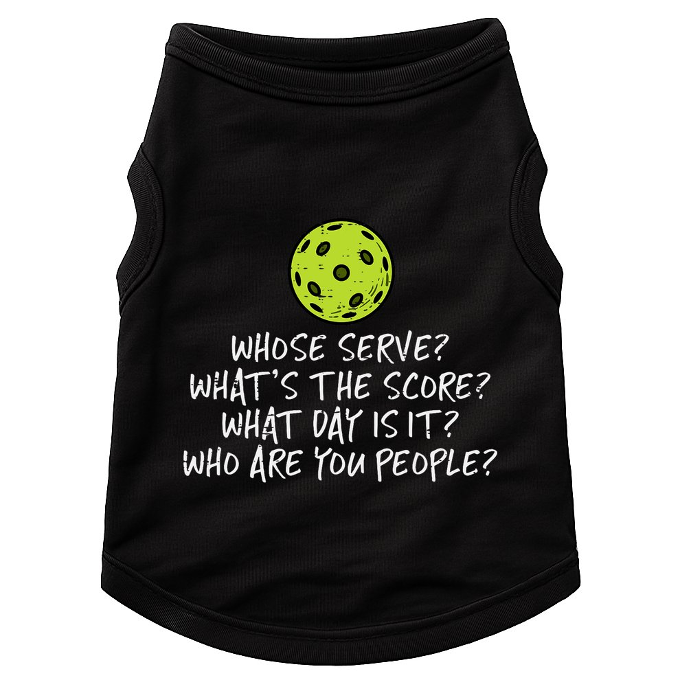 Pickleball Whose Serve Whats Score Pickle Ball Doggie Tank