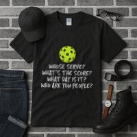 Pickleball Whose Serve Whats Score Pickle Ball Tall T-Shirt