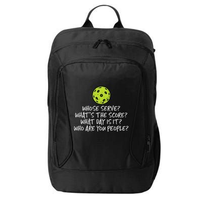 Pickleball Whose Serve Whats Score Pickle Ball City Backpack
