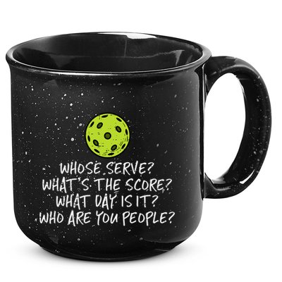 Pickleball Whose Serve Whats Score Pickle Ball 15oz Campfire Ceramic Mug