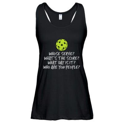 Pickleball Whose Serve Whats Score Pickle Ball Ladies Essential Flowy Tank