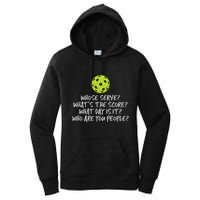 Pickleball Whose Serve Whats Score Pickle Ball Women's Pullover Hoodie