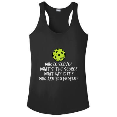 Pickleball Whose Serve Whats Score Pickle Ball Ladies PosiCharge Competitor Racerback Tank