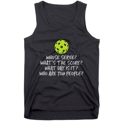 Pickleball Whose Serve Whats Score Pickle Ball Tank Top