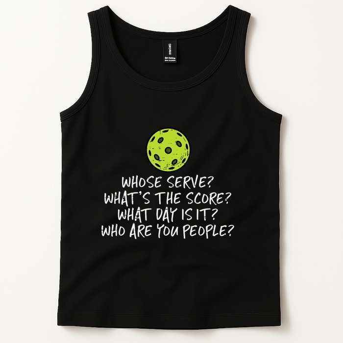 Pickleball Whose Serve Whats Score Pickle Ball Tank Top