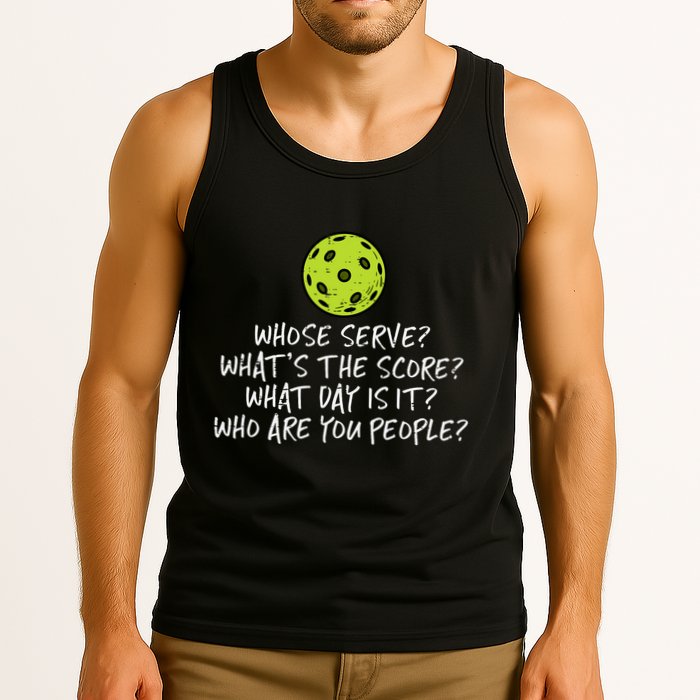 Pickleball Whose Serve Whats Score Pickle Ball Tank Top