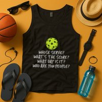 Pickleball Whose Serve Whats Score Pickle Ball Tank Top
