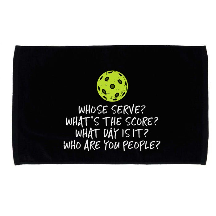 Pickleball Whose Serve Whats Score Pickle Ball Microfiber Hand Towel