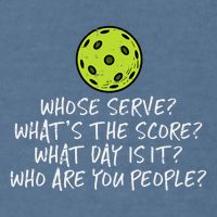 Pickleball Whose Serve Whats Score Pickle Ball Garment-Dyed Sweatshirt