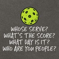 Pickleball Whose Serve Whats Score Pickle Ball Cotton Canvas Backpack