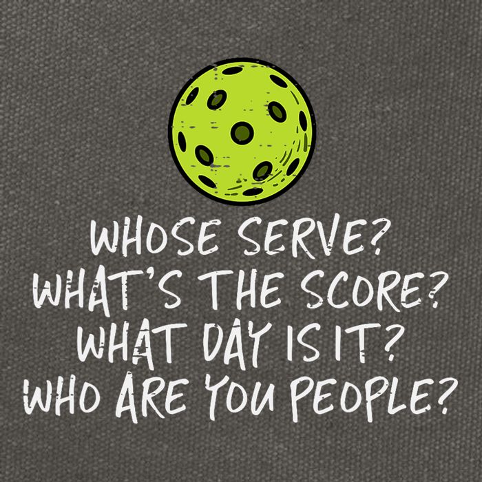Pickleball Whose Serve Whats Score Pickle Ball Cotton Canvas Backpack
