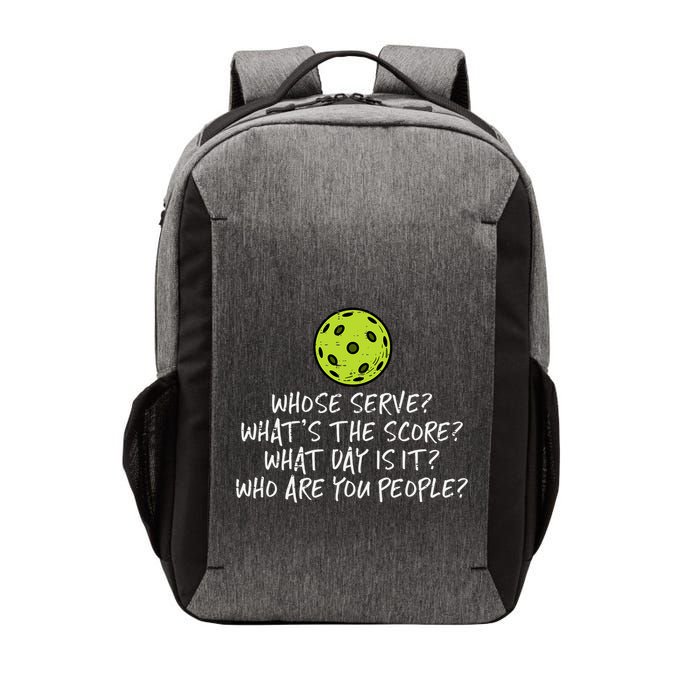 Pickleball Whose Serve Whats Score Pickle Ball Vector Backpack