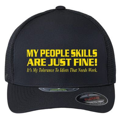 People Who Tolerate Me On A Daily Basis Sarcastic Funny Flexfit Unipanel Trucker Cap