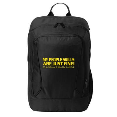 People Who Tolerate Me On A Daily Basis Sarcastic Funny City Backpack