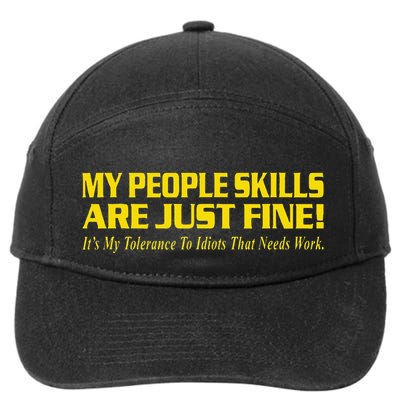 People Who Tolerate Me On A Daily Basis Sarcastic Funny 7-Panel Snapback Hat