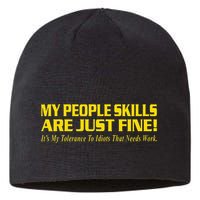 People Who Tolerate Me On A Daily Basis Sarcastic Funny Sustainable Beanie