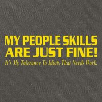 People Who Tolerate Me On A Daily Basis Sarcastic Funny Cotton Canvas Backpack