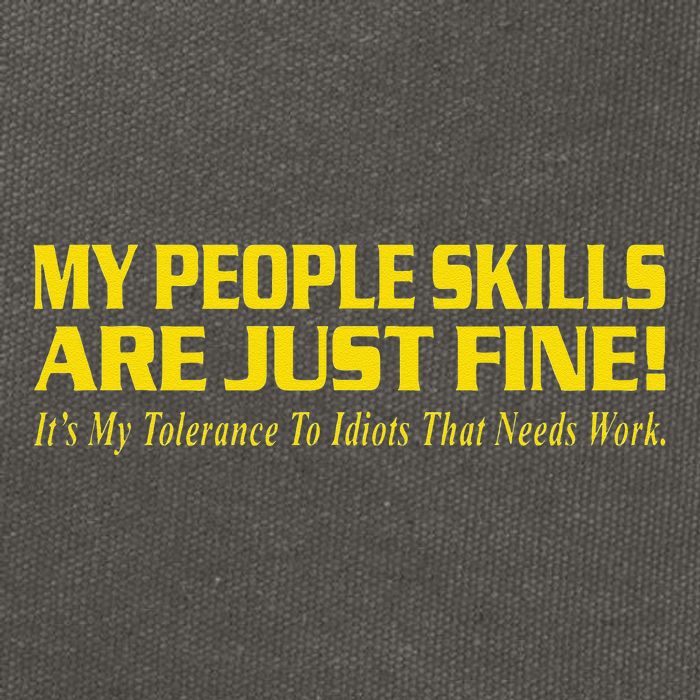 People Who Tolerate Me On A Daily Basis Sarcastic Funny Cotton Canvas Backpack