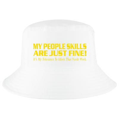 People Who Tolerate Me On A Daily Basis Sarcastic Funny Cool Comfort Performance Bucket Hat