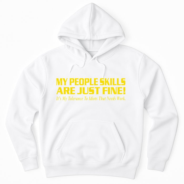 People Who Tolerate Me On A Daily Basis Sarcastic Funny Hoodie