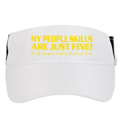 People Who Tolerate Me On A Daily Basis Sarcastic Funny Adult Drive Performance Visor