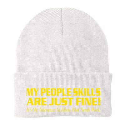People Who Tolerate Me On A Daily Basis Sarcastic Funny Beanie