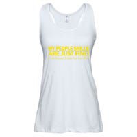 People Who Tolerate Me On A Daily Basis Sarcastic Funny Ladies Essential Flowy Tank