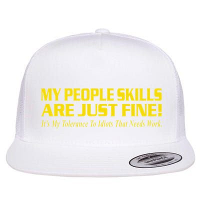 People Who Tolerate Me On A Daily Basis Sarcastic Funny Flatbill Hat
