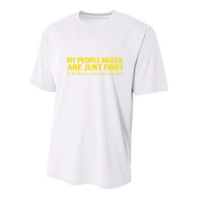 People Who Tolerate Me On A Daily Basis Sarcastic Funny Youth Performance Sprint T-Shirt