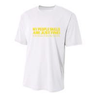 People Who Tolerate Me On A Daily Basis Sarcastic Funny Youth Performance Sprint T-Shirt