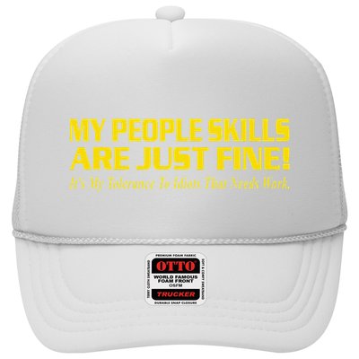 People Who Tolerate Me On A Daily Basis Sarcastic Funny Trucker Hat