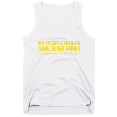 People Who Tolerate Me On A Daily Basis Sarcastic Funny Tank Top