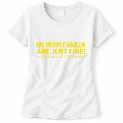 People Who Tolerate Me On A Daily Basis Sarcastic Funny Womens T-Shirt