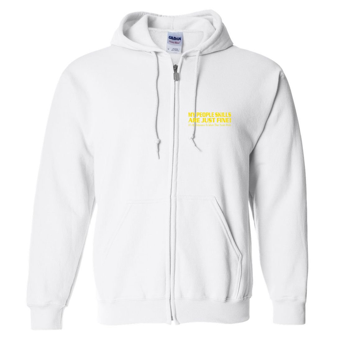 People Who Tolerate Me On A Daily Basis Sarcastic Funny Full Zip Hoodie