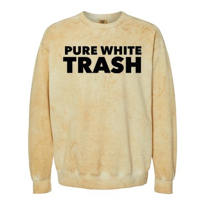 Pure White Trash Colorblast Crewneck Sweatshirt