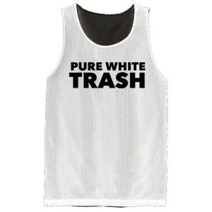 Pure White Trash Mesh Reversible Basketball Jersey Tank