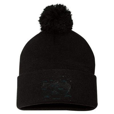 Physics Wormhole Time Travel Astrophysicists Pom Pom 12in Knit Beanie