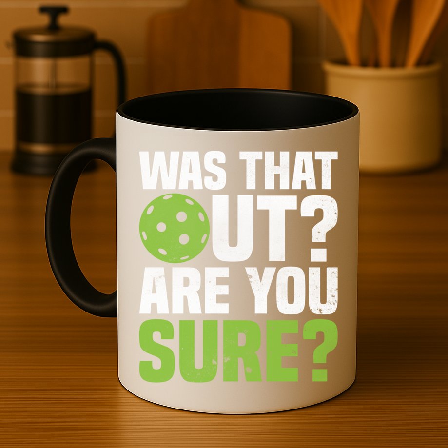 Pickleball Was That Out?Are You Sure? Gift Mug