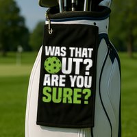 Pickleball Was That Out?Are You Sure? Gift Golf Towel