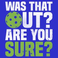 Pickleball Was That Out?Are You Sure? Gift Mesh Reversible Basketball Jersey Tank